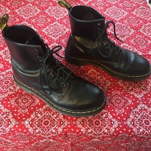 Black leather Doc Martens